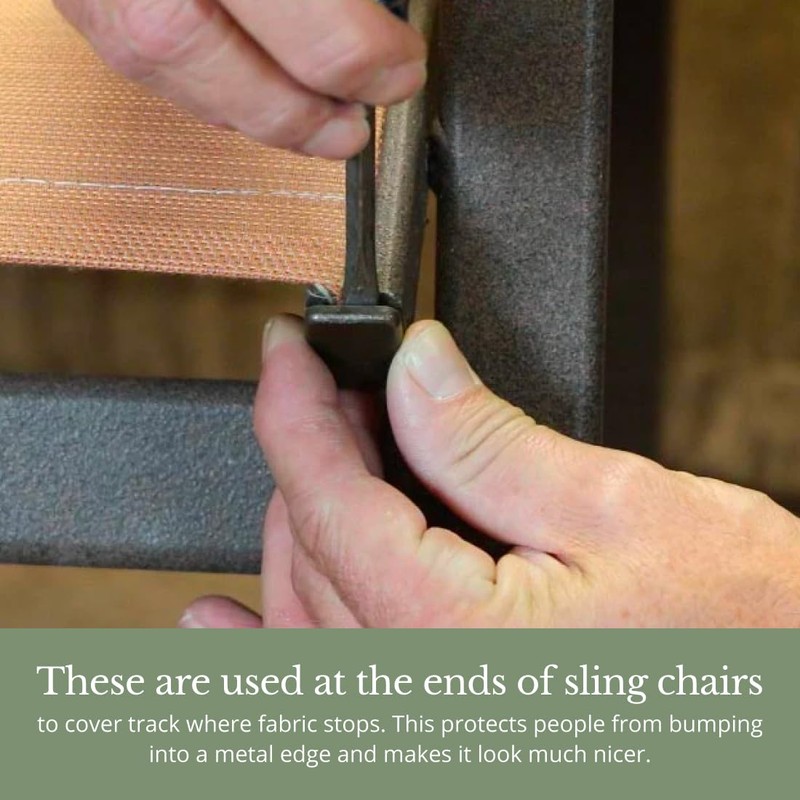 Sling Rail End Caps, Furniture Sliders, Fits Agio Brand Patio