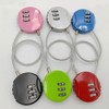 LightBeacon Pack of 6 Luggage Lock, Suitcase Lock, Combination Lock,