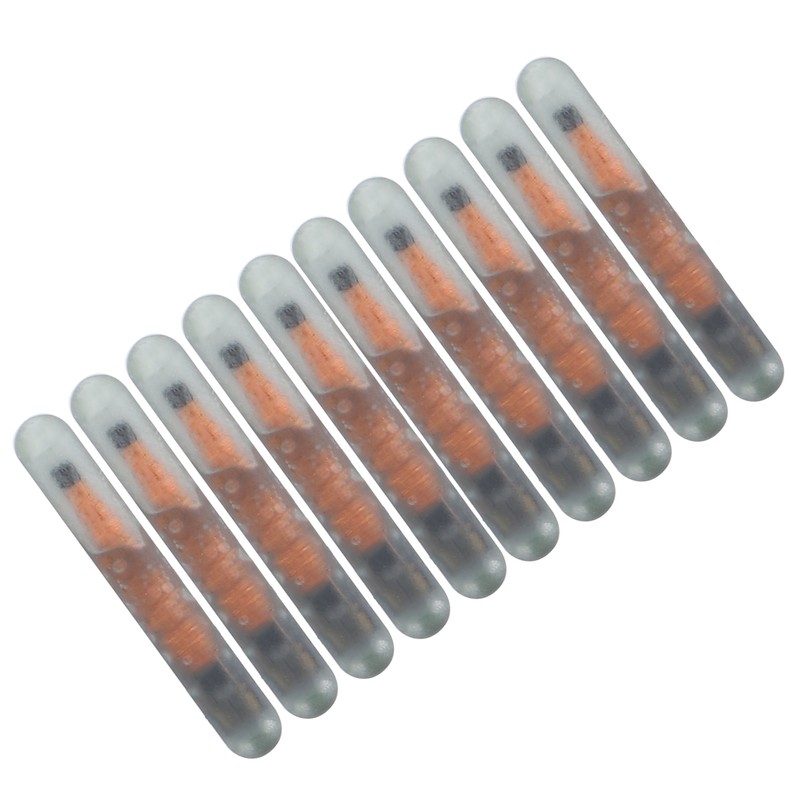 10pcs 1.25mm Pet Microchip Animal Label Glass Tube Chip Mini
