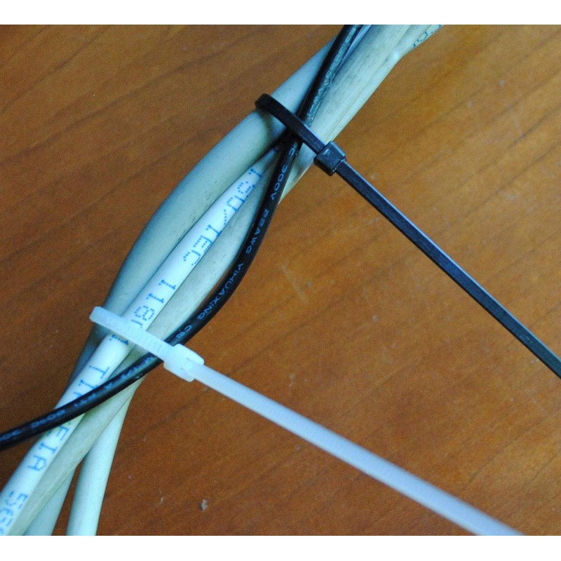 Cable Ties Assortment White 100 x 2.5 mm 200 x
