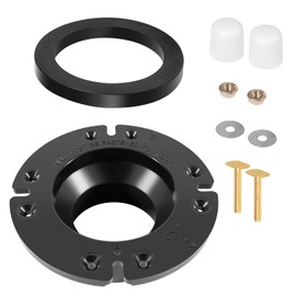 sevencow 3" Socket Toilet Floor Flange Kit & 385311652 RV Toilet Seal Gasket for Dometic Toilet Replaces 385311652 Seal 385345892 Flange RV Toilet Parts
