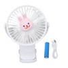 Baby Stroller Fan Clip USB Cartoon 3 Speeds Portable Fashionable