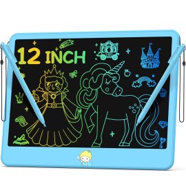 Hockvill LCD Writing Tablet for Kids 12 Inch, Toys for Boys Girls Drawing Pad for 3 4 ...