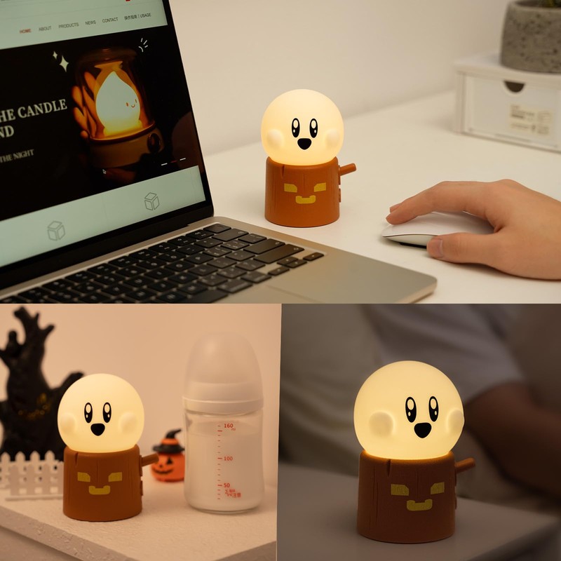 Deogos Ghost Campfire Night Light, Small Ambient Lamp, Cute Night
