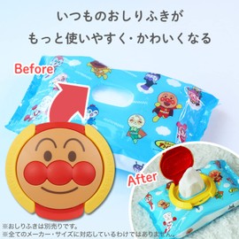 LEC Anpanman Wet Wipes Lid (Peel and Stick and Remove) for Wipes