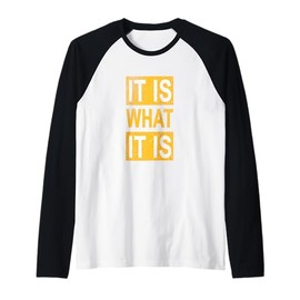 University Varsity-Gold It's Like That University Yellow Raglan Baseball Tee