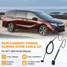 Power Sliding Door Cable Kit 72546-TK8-A01 for Honda Odyssey 2011 2012 2013 2014 2015 2016 2017 2018 2019 2020 Left & Right Side Sliding Door Cable W/O Motor Replace 72546TK8A01, 72546 TK8 A01