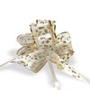 Allgala 12-pc 6" Large Everyday Pull Bows, White with Gold
