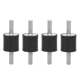 LetCart Pack of 4 M6 Rubber Mount, Anti-Vibration Damper Rubber Bearing, Shock Absorber, Anti Vibration Silent Block Bobbins for Car, Boat (VV20 x 20 M6 x 1