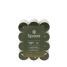 Spaas Scented Tealights flatpack x24 4,5h - Snuggling Snow