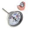 Vaguelly Threaded Stainless Steel Wine Thermometer for Brewing High Precision