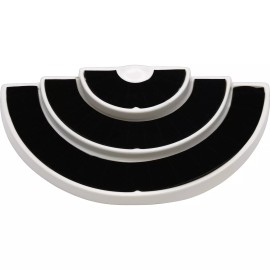 FindingKing New 36 Slot 3 Tier Black/White Ring Display Foam Jewelry Stand