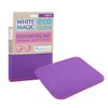 White Magic Dish Drying Mat, Grape - Absorbent & Hygienic,