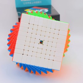 Bukefuno MoYu Meilong - cubeta de rompecabezas de 9 x 9 velocidades, cubos mágicos de 9 x 9 pulgadas, sin pegatinas, Meilong de 9 x 9 x 9 pulgadas, cubeta de juguetes de velocidad MF9