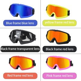 Dog Sunglasses, pet Goggles, Suitable for Medium and Large Dogs, UV-Proof, Wind-Proof and dust-Proof, Adjustable Strap pet Glasses, Suitable for Outdoor use in All Seasons