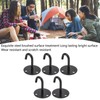 5Pcs Heavy Duty Fixed Pad Eye Plate Thickened Black 304
