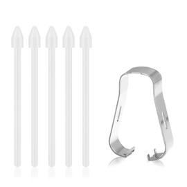 5 PCS S Pen Nibs, Replacement Touch Stylus Tips, Durable Nibs for Galaxy S6/S6lite/S7/S7/S7FE/S8/S8/S8Ultra/S21Ultra/S22Ultra/S23Ultra/Note10//Note20Note20Ultra, Includes Tweezer (White)