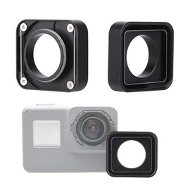 Protective Lens, Lens Original Replacement, Action Camera with Lens Protector, Replacement Lens, Black Cover, Action Camera Film Accessory for Sports Camera Accessory UV Filter