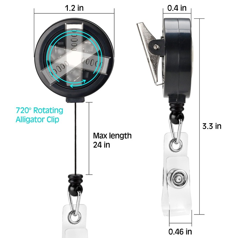 Fledomx Retractable ID Card Badge Holder Reels - Zodiac Constellation