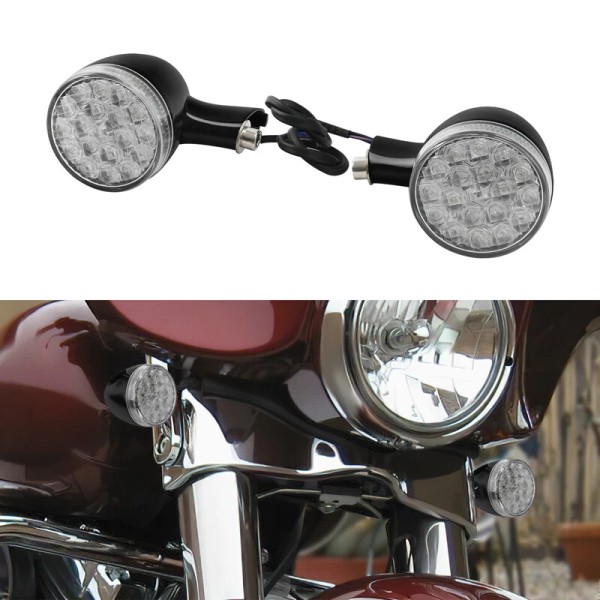 TCMT Front/Rear Turn Signal Lights Fit For Harley Road King