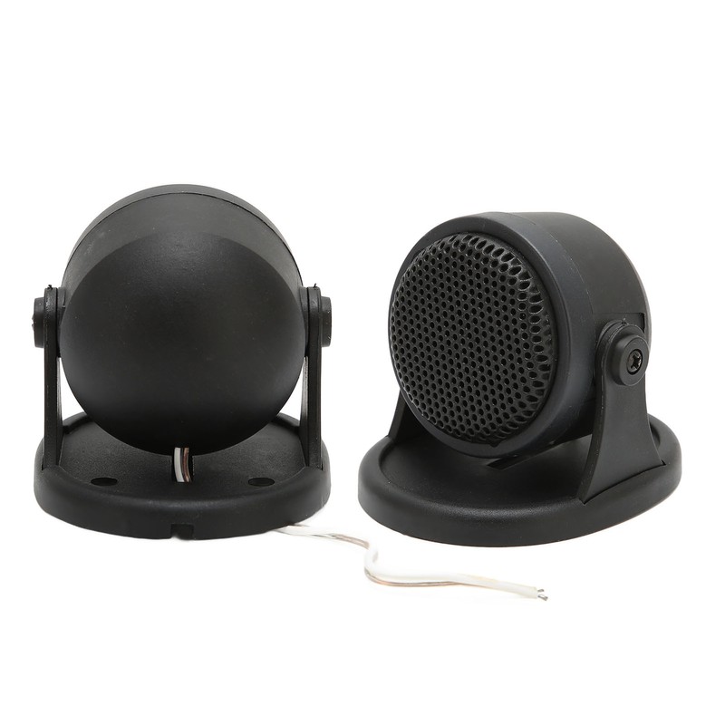 2pcs Dome Tweeter Car Audio Speaker Black 20W Loudspeaker Universal