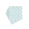 Caspari Basketry Mist Paper Linen Cocktail Napkins - 15 Per