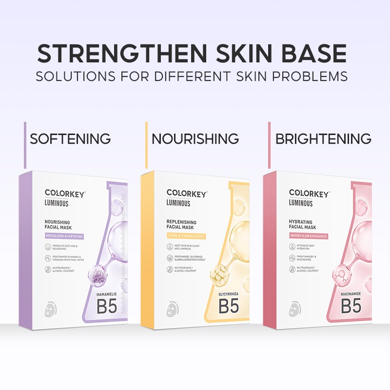 COLORKEY [Bundle of 2]COLORKEY LUMINOUS B5 Facial Sheet Masks Hydrating,