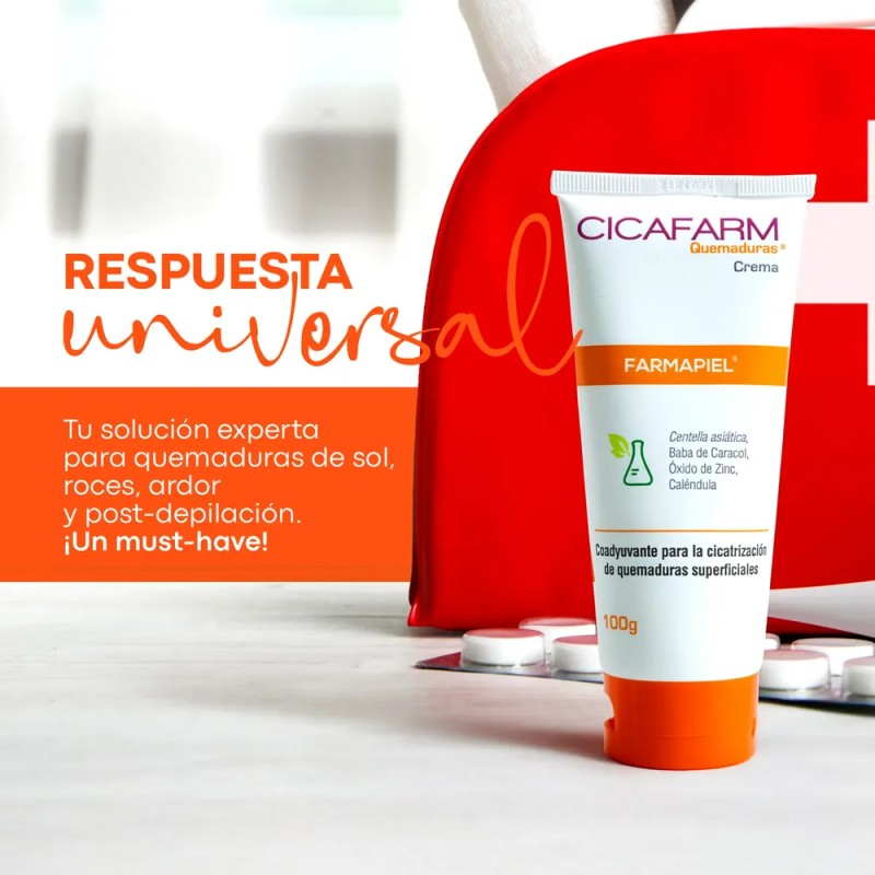 Crema Cicatrizante Para Quemaduras Superficiales Cicafarm Q