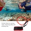 Freediving Lanyard Leash Diving Safety Rope Cable with Wristband Carabiner