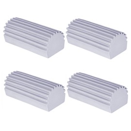 THJOPOKEEL 4-Pack Damp Clean Duster Sponge, Cepillo para Limpiar Persianas, Cristales, Zócalos, Rejillas de Ventilación, Barandillas, Espejos, Ranuras de Ventanas y Grifos (Gris