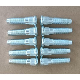 SHULIY 10PCS 9/16-18 Thread Wheel Stud Bolt 610-389 -0.666 in. Knurl, 2.34 in. Length Compatible with 1999-2010 Dodge Ram 1500, 94-99 RAM 2500 Pickup, 99-03 RAM 2500 3500 Van