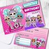 LOL Invitations (WRITE ON) Birthday Party Invites Double Sided (Pack