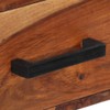 vidaXL Solid Sheesham Wood Desk - Industrial Style Writing Desk