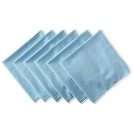 SINLAND Quick Dry Micro Fiberglass Glass Wipes Cloth Kitchen Dish Wipes Cleaning Towels(30cmx40cm,Blue)