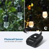 Dewenwils Outdoor Light Sensor Timer, Waterproof Plug in Dusk to