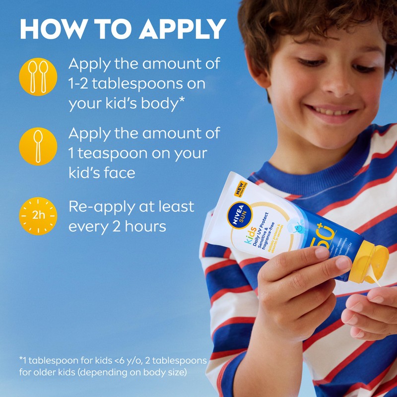 NIVEA SUN Kids Daily UV Protect Sensitive SPF 50+ Sun