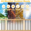 50 Pack 36" Aluminum Deck Balusters, 3/4" Diameter Black Metal
