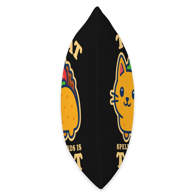 Tacocat Spelled Backwards Taco Cat Palindrome Throw Pillow