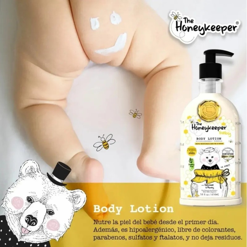 Crema Corporal Kids Avena Miel 414ml The Honeykeeper