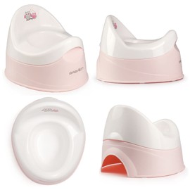 BABYLON Children's Potty Duet, Anti-Slip Children's Toilets, Children's Toilet, Chamber Pot for Children/Toilet seat Pot, Potty Girls, Anatomical Potty Boys, Baby Accessories, Pink