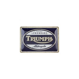 Nostalgic-Art Retro Tin Sign 20x30cm Triumph - Legendary Motorcycles - Gift Idea For Bikers Metal Vintage Design