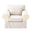 LERTREE 1 Pair Sofa Arm Slipcovers Elastic Sofa Armrest Protectors
