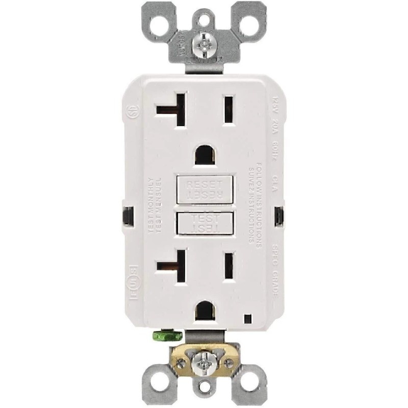 Leviton GFNT1-E Self-Test SmartlockPro Slim GFCI Non-Tamper-Res