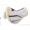 KM Elite High Wither Half Pad - Spine Free (White/Natural,