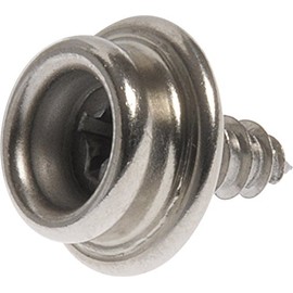 The Hillman Group 58272 Stud Snap with Stainless Steel Screw, 3/8-Inch (2 Packs of 20)
