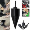 Lehelife 6pcs Firewood Log Splitter Drill Bit Removable Cones Wood
