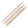 25Pcs Pottery Tools Clay Sculpting Dotting Pens Fondant Ball Stick