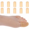 YUXIANLB 10PCS Big Toe Cap Support, Gel Toe Protectors, Breathable