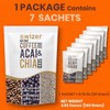 SWIZER Chia Seeds Coffee Healthy Instant Coffee Packets Single Serve