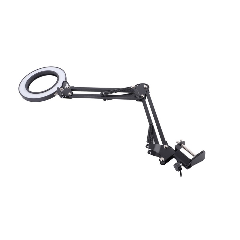 Foldable Eyecare Table Lamp Flexible Swing Arm Clamp Mount Lamp